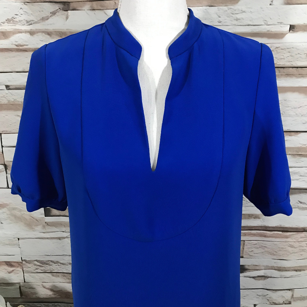 J.Crew Blue Mini Dress Sz 00 (G24) - Picture 4 of 8